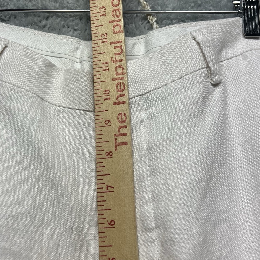 Murano Baird McNutt Linen Pants Mens 33x30 White Cuffed Lined Resort Beach - Picture 11 of 12